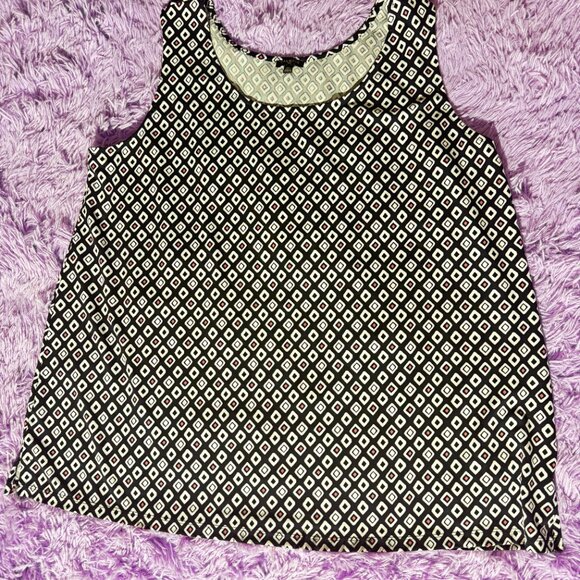 Talbots Plus Sleeveless Geometric Print Blouse – Size 2X - Picture 4 of 4